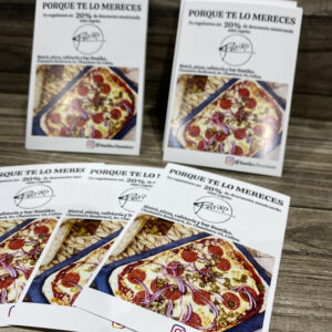 Flyer una cara 100 und